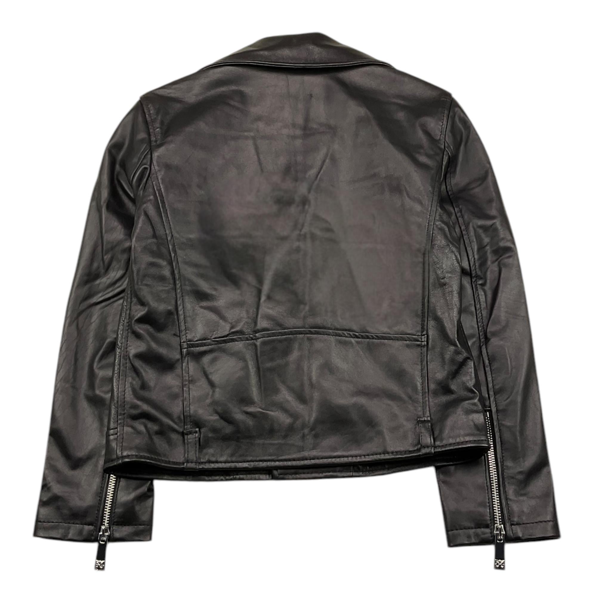 JOHN RICHMOND chiodo in pelle tinta unita Nero per Bambina RGA25161GB NERO JOHN RICHMOND 