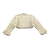 PAZ RODRIGUEZ coprispalle tinta unita con ricami Panna per Neonata 001121276 PANNA PAZ RODRIGUEZ 