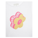 GUESS shirt girocollo tinta unita ocn logo Bianco per Bambina K4YI02K6YW4J BIANCO GUESS 
