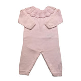 Wedoble Tutina Manica Lunga Tinta Unita Rosa Per Neonata