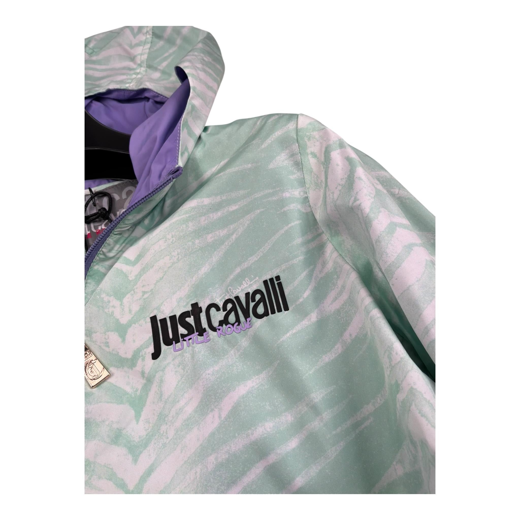 Just Cavalli Giubbino Bicolore con Zip E Cappuccio per Bambino JGP26145KW VERDE JUST CAVALLI 