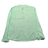 Sp1 Camicia Manica Lunga tinta unita Collo Coreano Verde Acqua per Bambino B340397 VERDE ACQUA SP1 