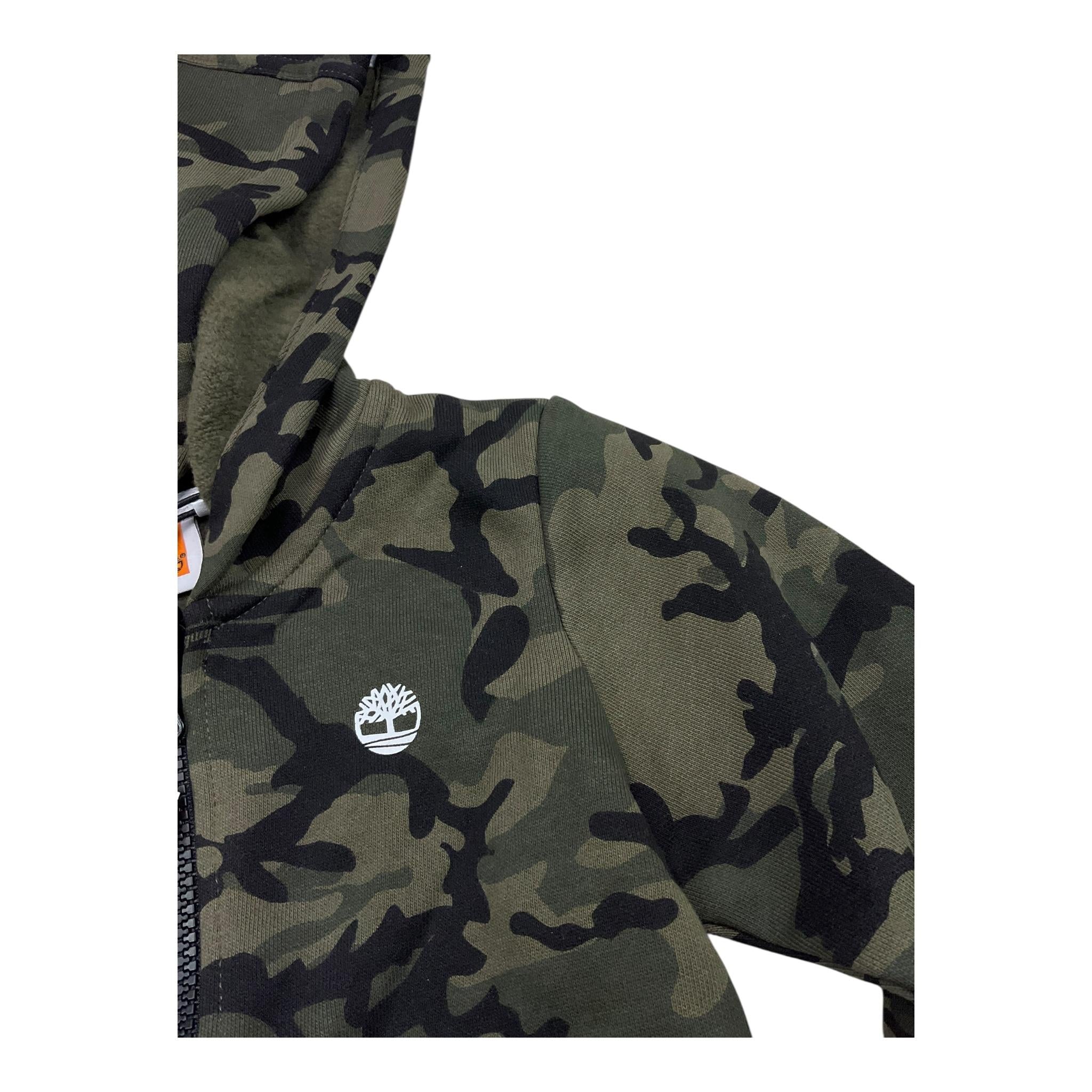 TIMBERLAND felpa con zip e cappuccio fantasia militare Verde per Bambino T60010 VERDE TIMBERLAND 
