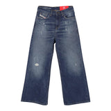 Diesel Jeans Tinta Unita Modello A Palazzo per Bambina J01852 BLU DIESEL 