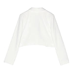 Miss Blumarine Giacca Tinta Unita per Bambina IA4019 PANNA MISS BLUMARINE 