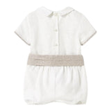 Mayoral Completo 3 Pezzi Bermuda-Camicia-Cintura per Neonato 1214 BIANCO/BEIGE MAYORAL 