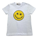 Manuel Ritz T-Shirt Girocollo Tinta Unita Con Stampa Bianco Per Neonato