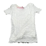 Liu Jo T-Shirt Tinta Unita con Ricami per Bambina GA5062 BIANCO LIU JO 