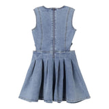 Twinset Abito In Denim Tinta Unita con Finti Bottoni per Bambina 251GJ2542 AZZURRO TWINSET 