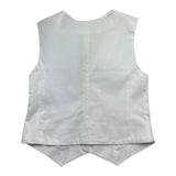 Manuel & Frank Gilet Tinta Unita con Fantasia per Bambino MF5140R BIANCO MANUEL & FRANK 