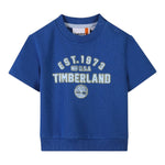 Timberland Completo 2 Pezzi Tinta Unita Felpa-Bermuda per Neonato T60509 BLU TIMBERLAND 