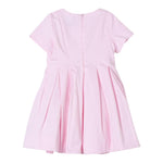 Simonetta Abito Giromanica Tinta Unita con Fiocchi per Neonata SU1041 ROSA SIMONETTA 