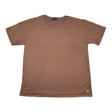 Emanuel Pris T-Shirt Girocollo Tinta Unita per Bambino ETS3136R MARRONE EMANUEL PRIS 