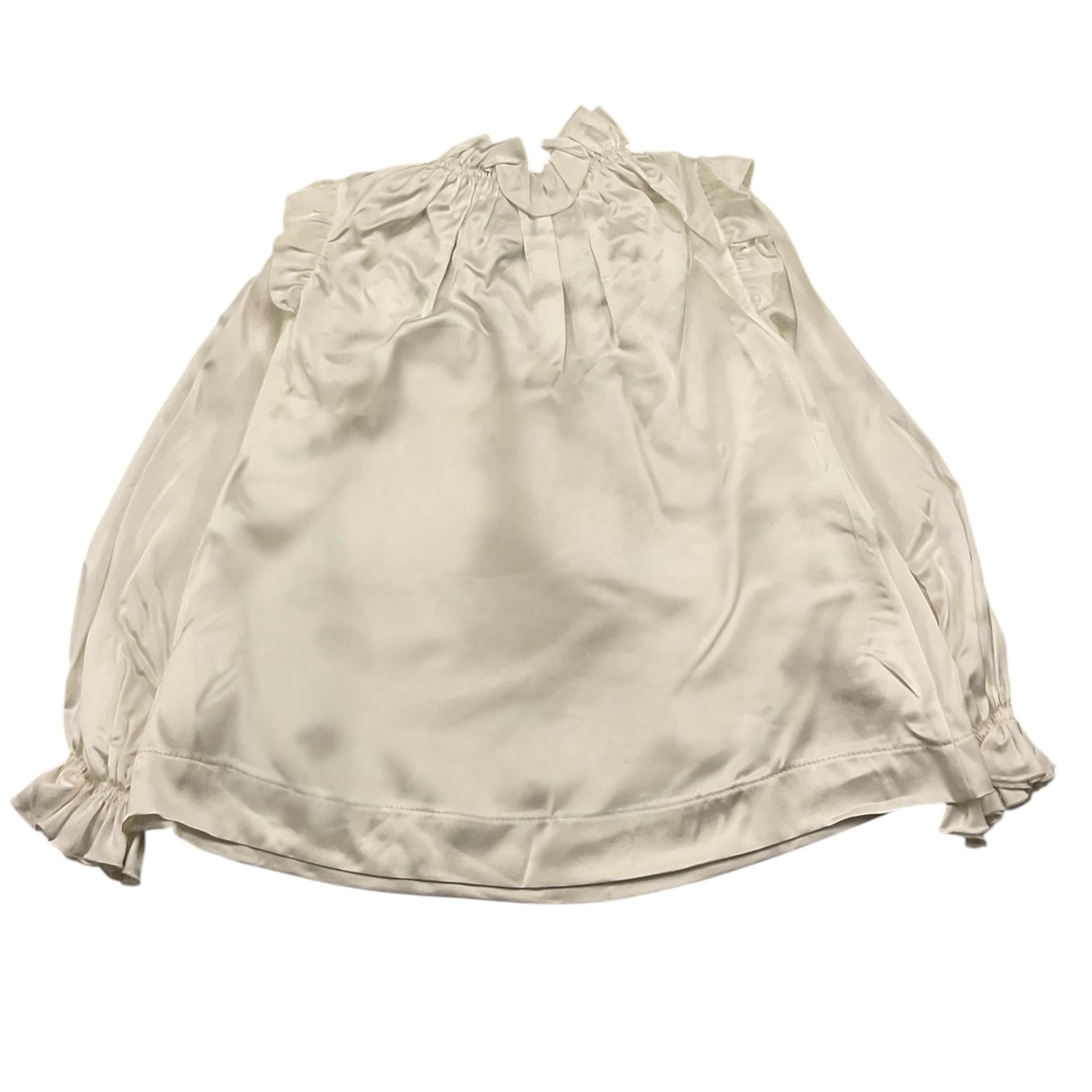 LA STUPENDERIA camicia manica lunga tinta unita cn fiocco in contrasto Bianco per Bambina TJCM48J BIANCO LA STUPENDERIA 