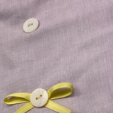 I Delfi Coperta Bicolore con Applicazioni per Neonata 25P5474 BIANCO/LILLA I DELFI 