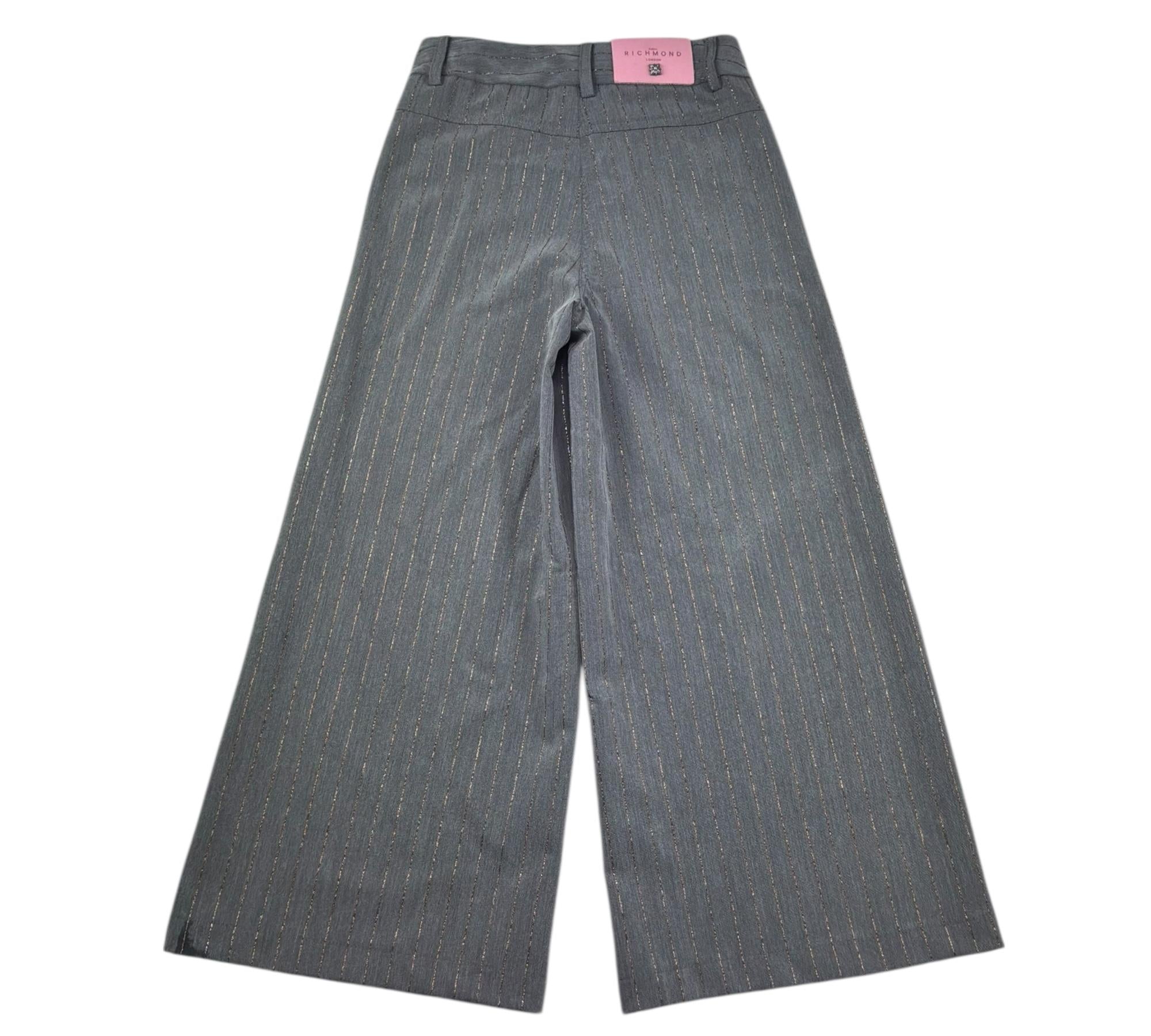 John Richmond Pantalone Modello Palazzo Tinta Unita per Bambina RGP26042PA GRIGIO JOHN RICHMOND 