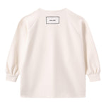 Dou Dou Felpa Chiusa Girocollo Tinta Unita per Bambina DW4A30 PANNA DOU DOU 