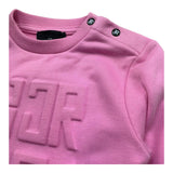 John Richmond Felpa Chiusa Girocollo Tinta Unita per Neonata RIP26029FE ROSA JOHN RICHMOND 