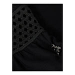 PATRIZIA PEPE short tinta unita con elastico in vita e trafori Nero per Bambina 7P0332 NERO PATRIZIA PEPE 