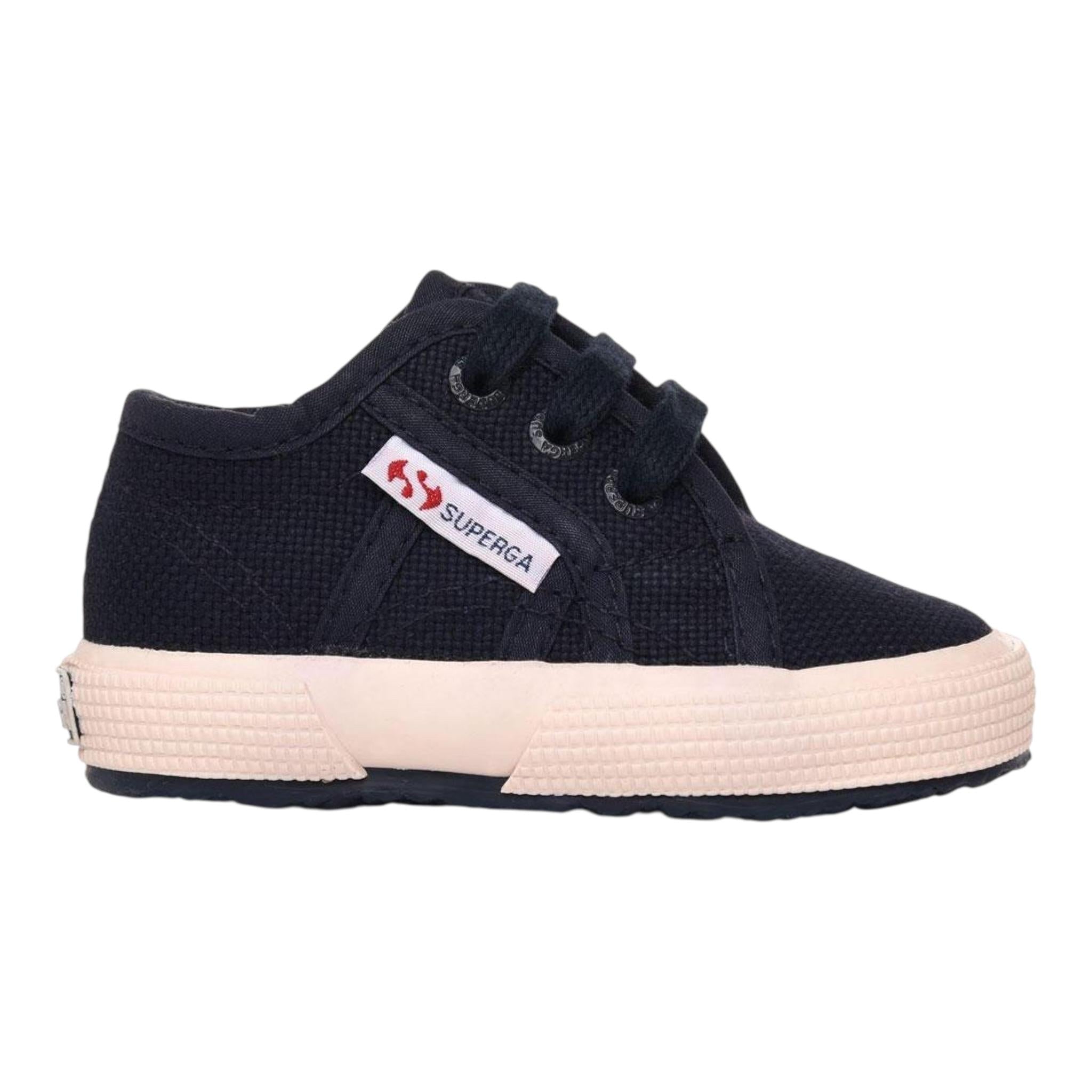 SUPERGA sneakers tinta unita con lacci Blu per Neonato 2750 BLU SUPERGA 