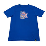 F**K T-Shirt tinta unita con Stampa Cobalto per Bambino WESIEIE COBALTO F**K 