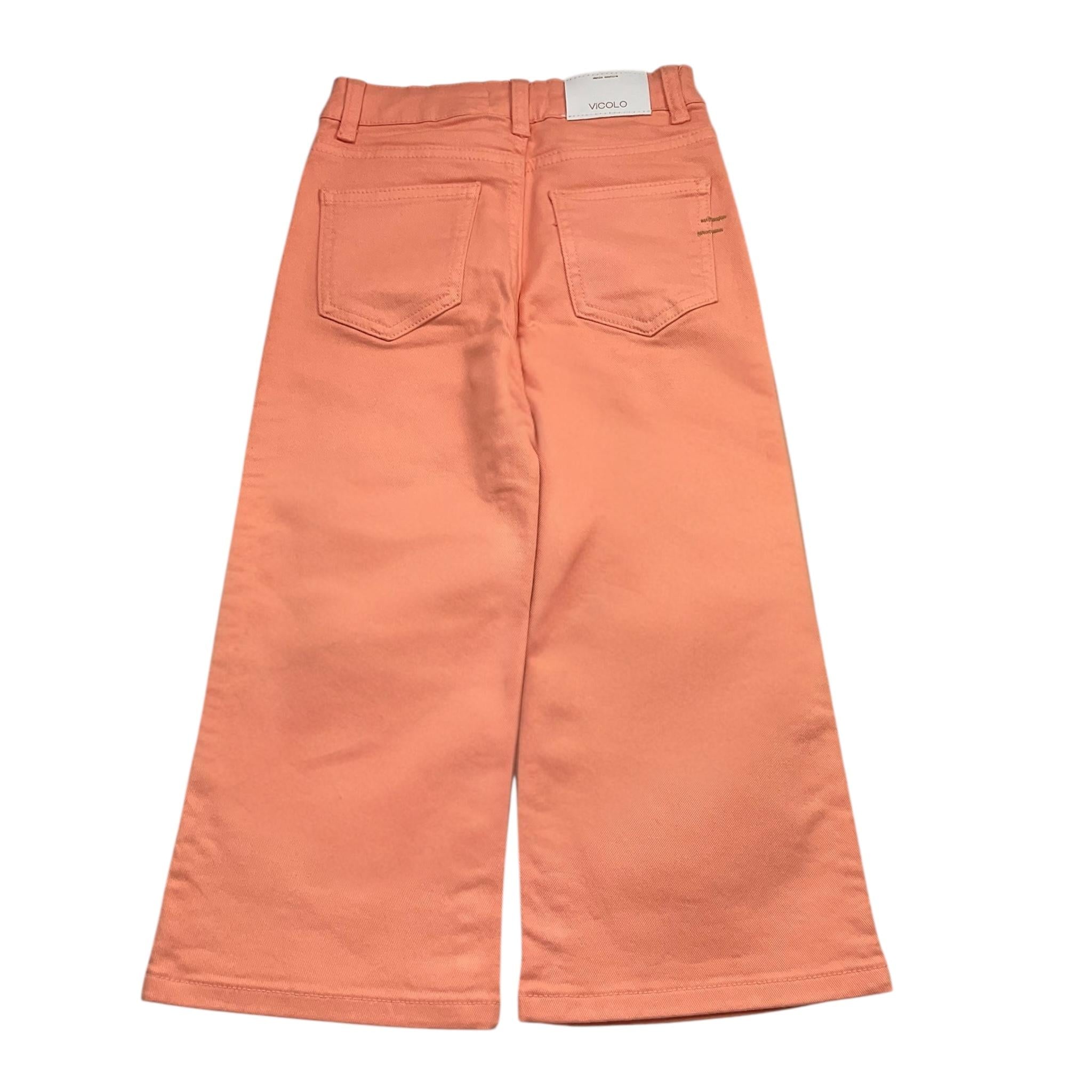 Vicolo Pantalone Modello A Palazzo Tinta Unita per Bambina 3145P00009 PESCA VICOLO 