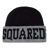 DSQUARED2 cappello bicolore con stampa Nero/grigio per Bambino DQ2485 NERO/GRIGIO DSQUARED2 