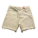Vicolo Short Tinta Unita Con Girovita Regolabile Avorio Per Bambina