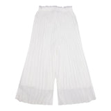 Monnalisa Pantalone Tinta Unita con Elastico In Vita per Bambina 79E400X BIANCO MONNALISA 