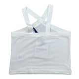 Piccola Ludo Top Tinta Unita con Applicazione per Bambina BF9WB077 BIANCO PICCOLA LUDO 