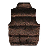 MOSCHINO smanicato tinta unita cn stampe logo Marrone per Bambino HUS04S MARRONE MOSCHINO 