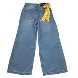 Just Cavalli Jeans Tinta Unita Modello Palazzo per Bambina JGP26188JE BLU JUST CAVALLI 