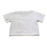 Lalalu' T-Shirt Tinta Unita Girocollo con Taschino per Bambina TSL80PB BIANCO LALALU' 