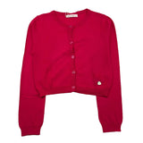 Alice Pi Cardigan Tinta Unita Fuxia per Bambina