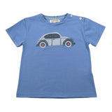 Malvi & Co T-Shirt tinta unita con Stampa Azzurro per Bambino S25B206CAJJJ AZZURRO MALVI & CO 