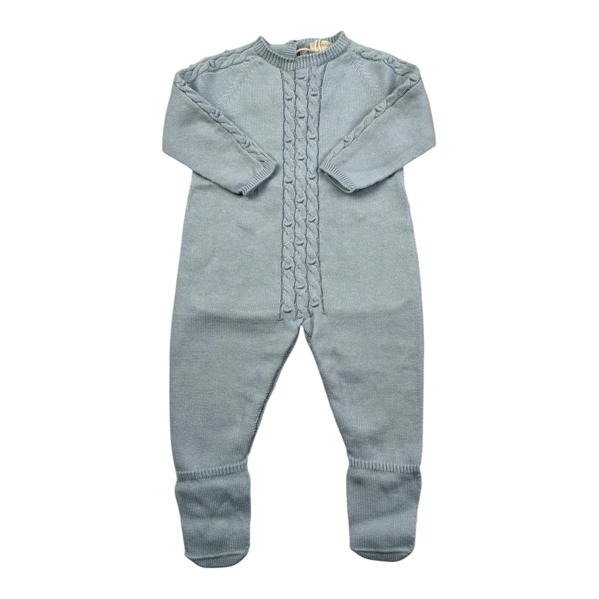 Wedoble Tutina Manica Lunga Tinta Unita per Neonato V2503346A AZZURRO WEDOBLE 