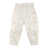 Liu Jo Pantalone Tinta Unita Con Elastico In Vita Bianco Per Bambina