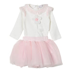 MONNALISA completo 2pz body-gonna bicolore Bianco/rosa per Neonata 35D504 BIANCO/ROSA MONNALISA 