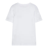 Calvin Klein T-Shirt Girocollo Tinta Unita con Logo per Bambino IB0IB02451 BIANCO CALVIN KLEIN 