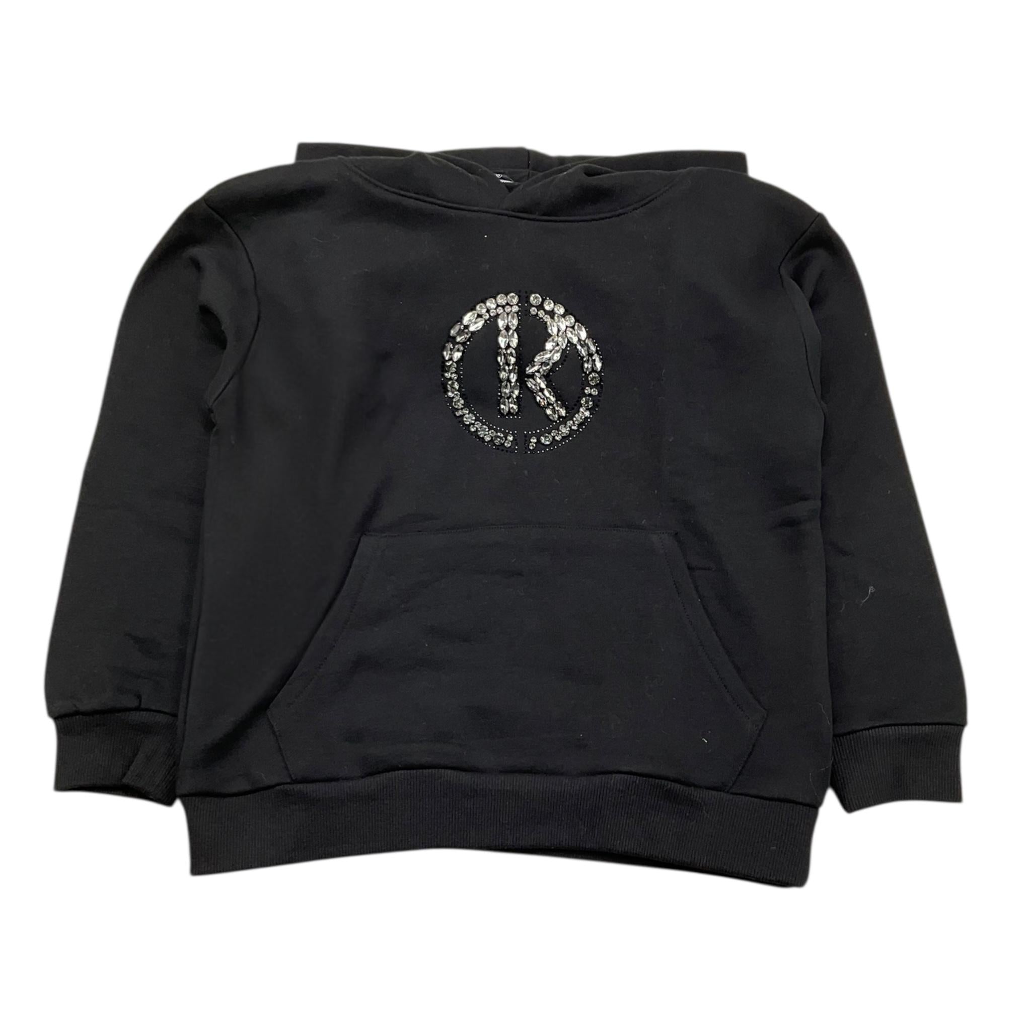 RELISH felpa tinta unita con cappuccio e brillantini Nero per Bambina RGA2401033022 NERO RELISH 