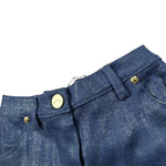 Miss Grant Short Tinta Unita con Elastico In Vita per Bambina MG1310 BLU MISS GRANT 