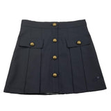 PHILOSOPHY gonna tinta unita con bottoni in contrasto Blu per Bambina PFGO018 BLU PHILOSOPHY 