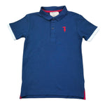 Trussardi Polo Mezza Manica Tinta Unita con Logo per Bambino TBP26006PO BLU TRUSSARDI 
