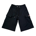 Zu+Elements Bermuda Tinta Unita con Tasconi per Bambino ZU254 NERO ZU+ELEMENTS 