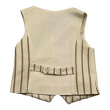 Imperial Kids Panciotto Tinta Unita Fantasia A Righe Beige Per Bambino