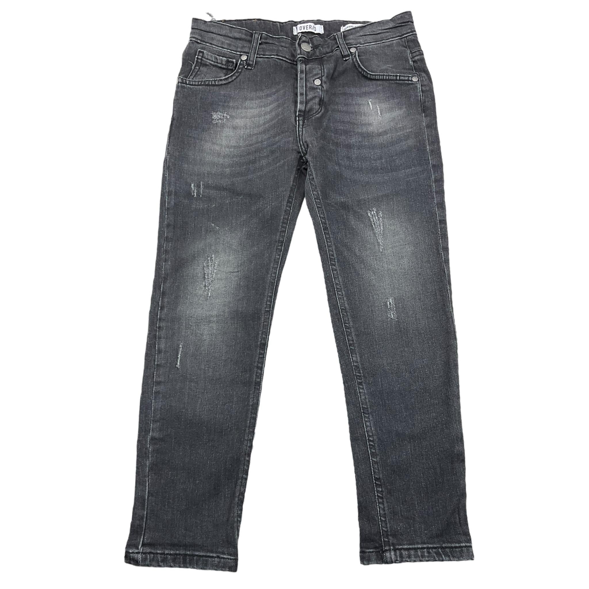 OVER-D jeans tinta unita con girovita regolabile Nero per Bambino JNVR NERO OVER-D 