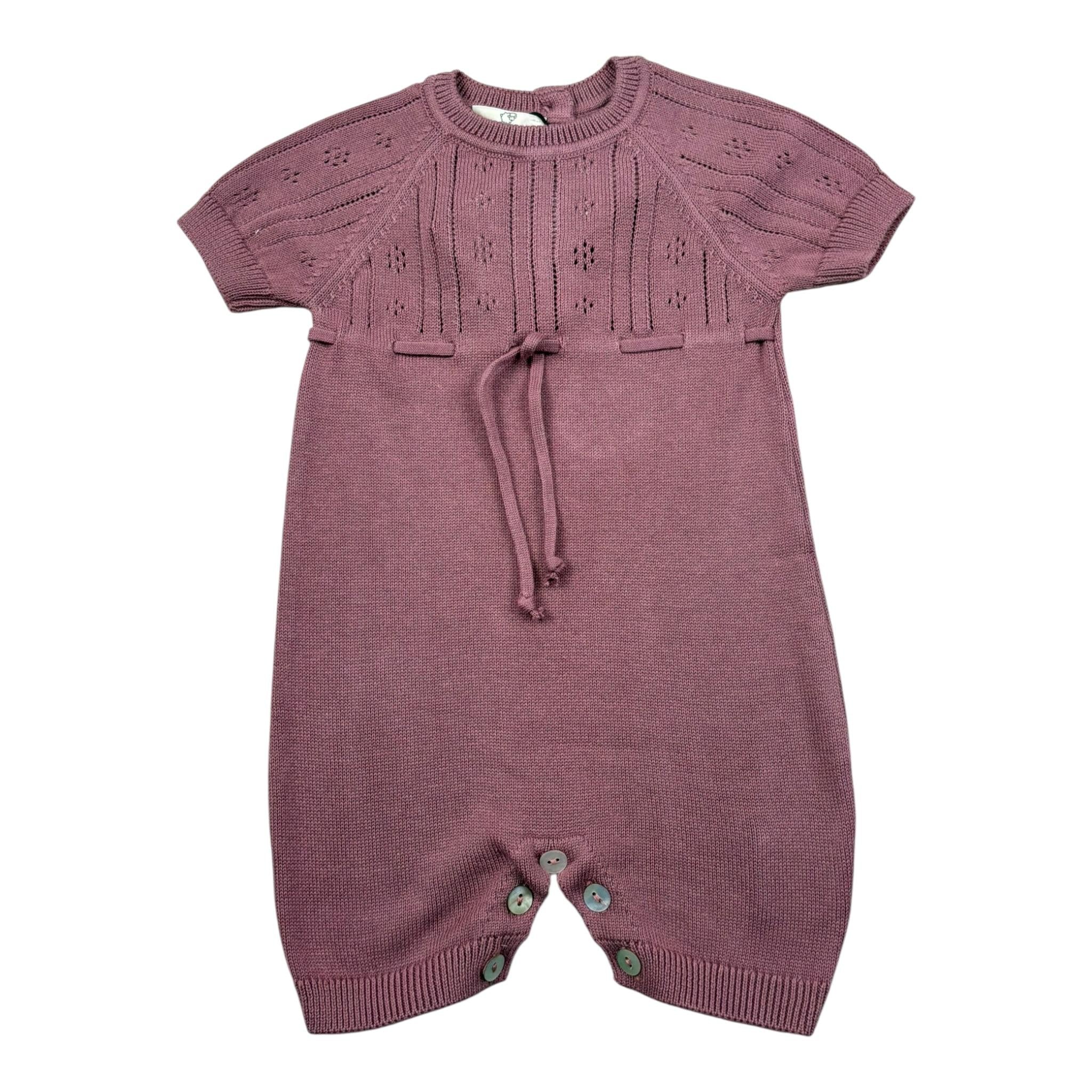 Maglifici di Verona Pagliaccetto Tinta Unita In Maglia per Neonata 0453244 ROSA MAGLIFICI DI VERONA 