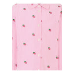 Saint Barth Camicia Bicolore con Fantasia A Righe per Bambina BRIG003X ROSA SAINT BARTH 