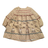 MIRANDA abito tinta unita con fantasia stelle Beige per Neonata 360159 BEIGE MIRANDA 