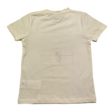 M+E' T-Shirt Girocollo Tinta Unita con Stampa per Bambino UEM0517 PANNA M+E' 